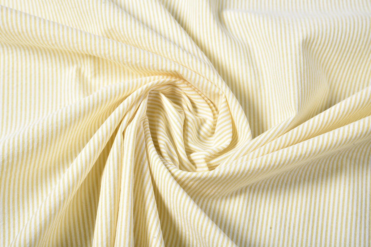 Yellow Dress Stripes  Seersucker - 2