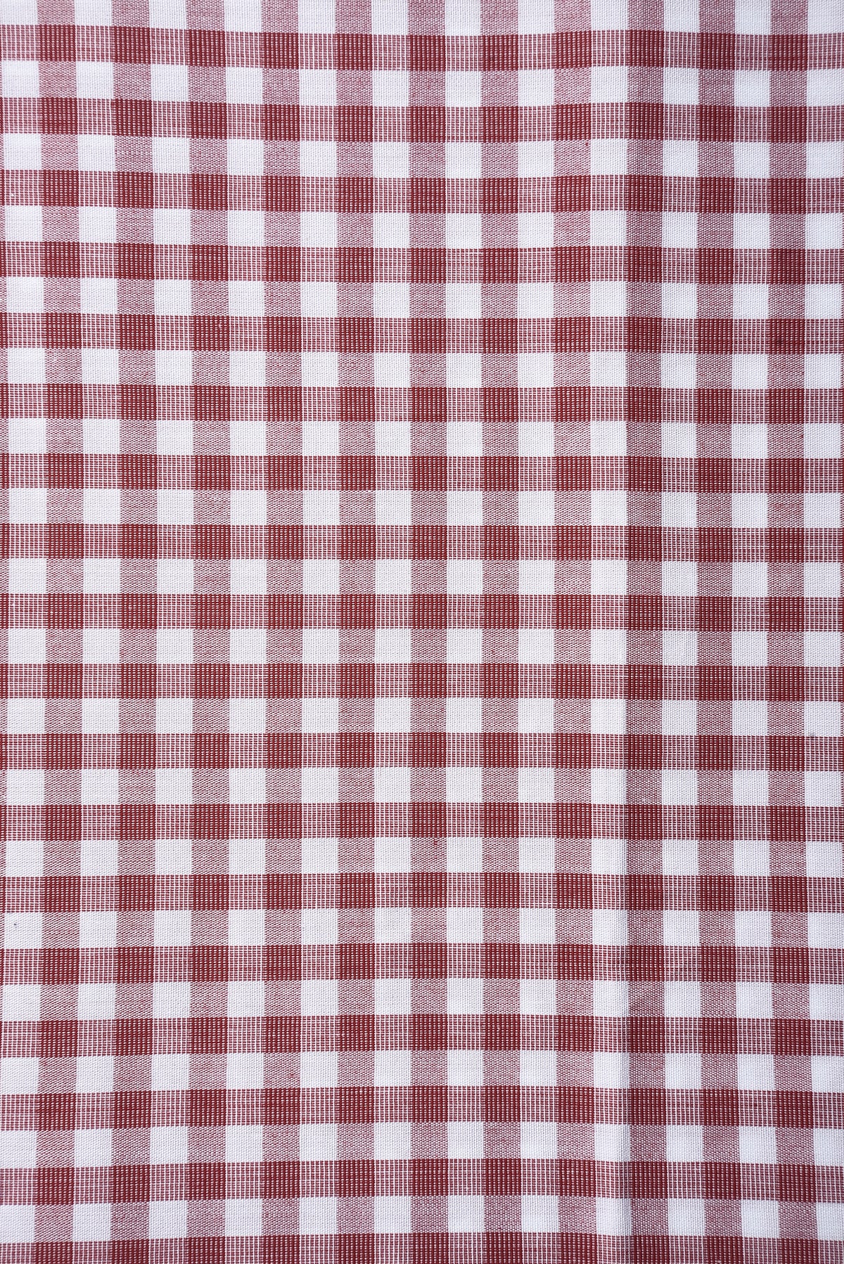 Red End on End Gingham Checks - 6
