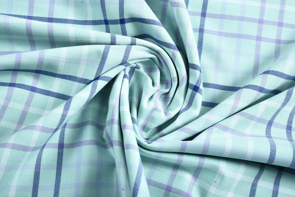 Mint Green Check Shirt - 5