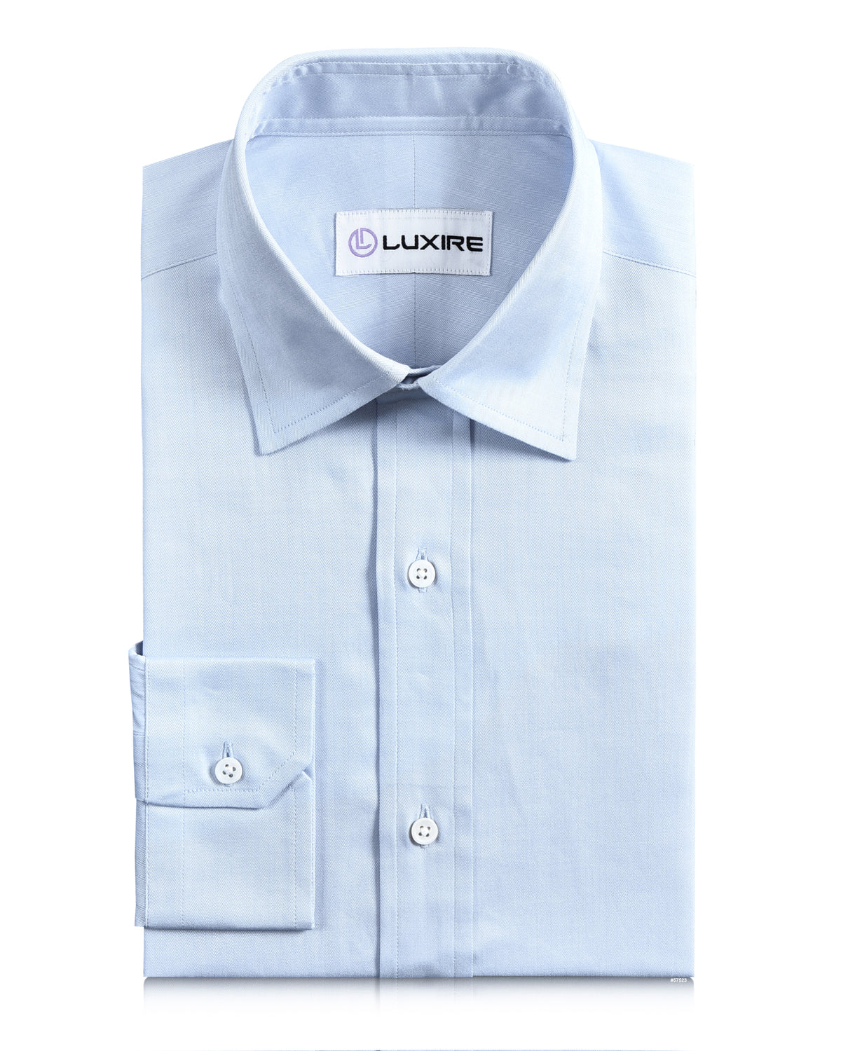 Brembana Light Blue Herringbone Shirt - 1