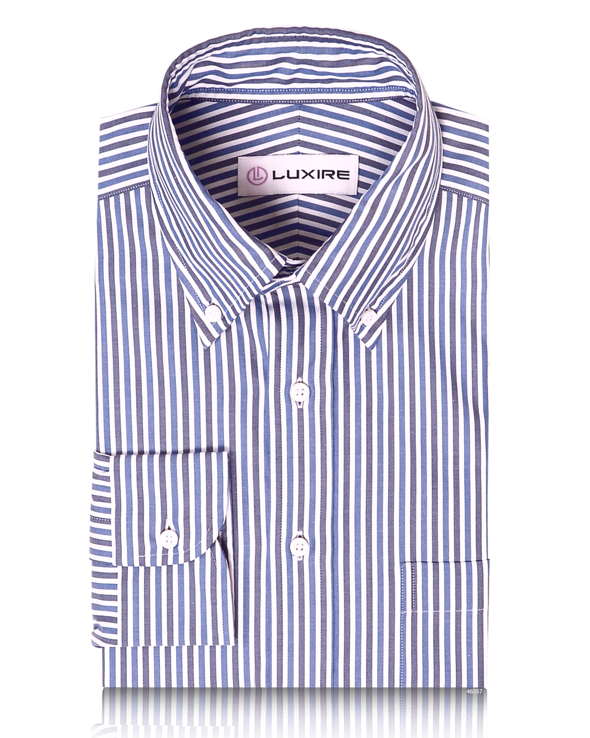 Brembana White Blue Candy Stripes Shirt - 1