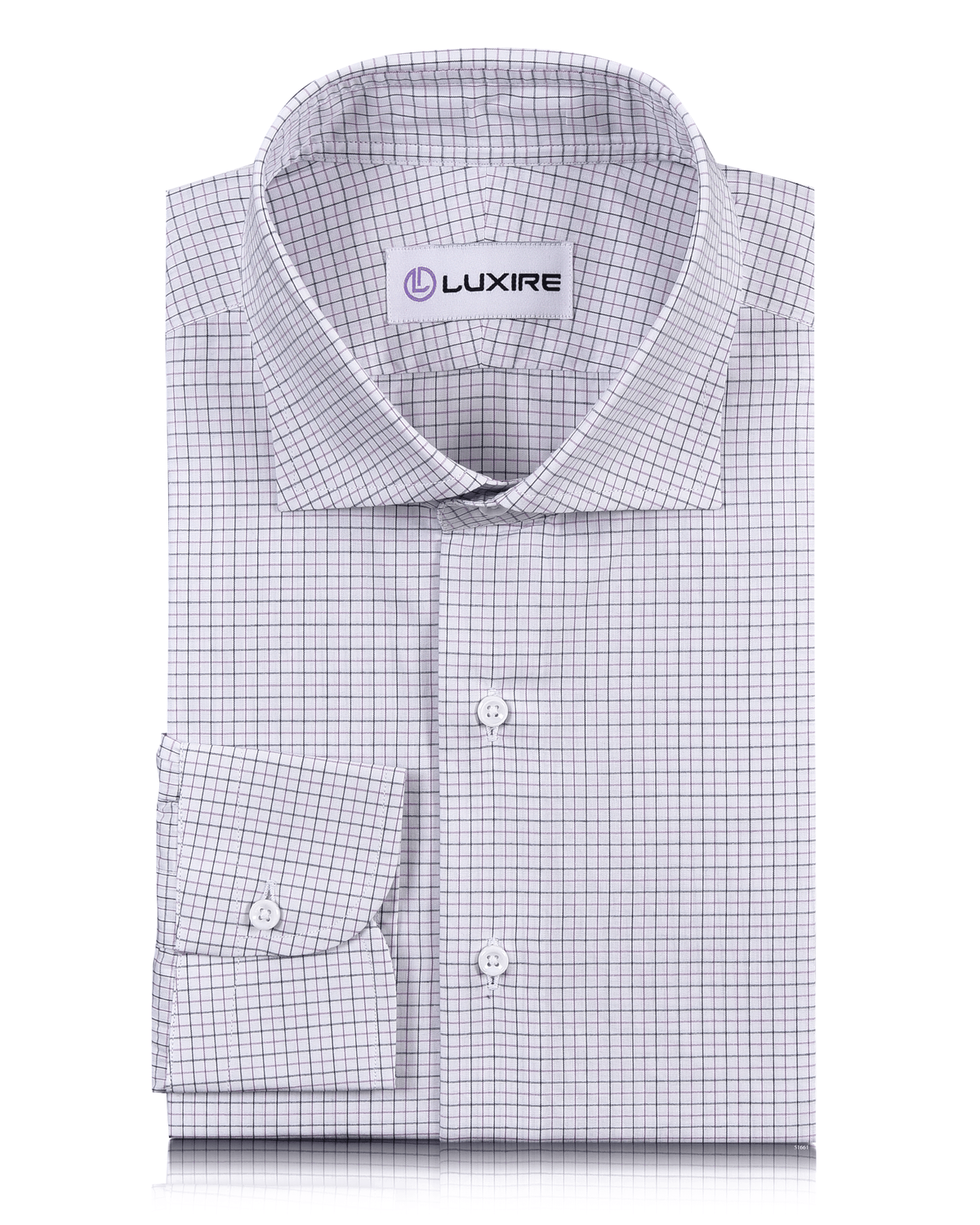 Purple Black Tattersall Checks Shirt - 1