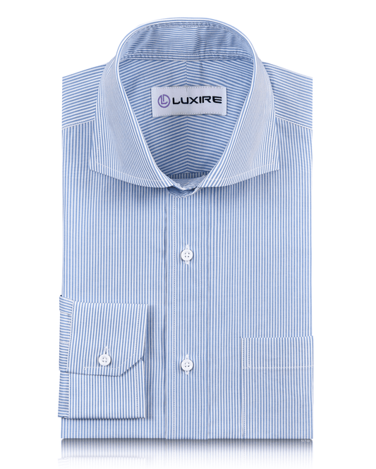 Blue Dress Stripes Shirt