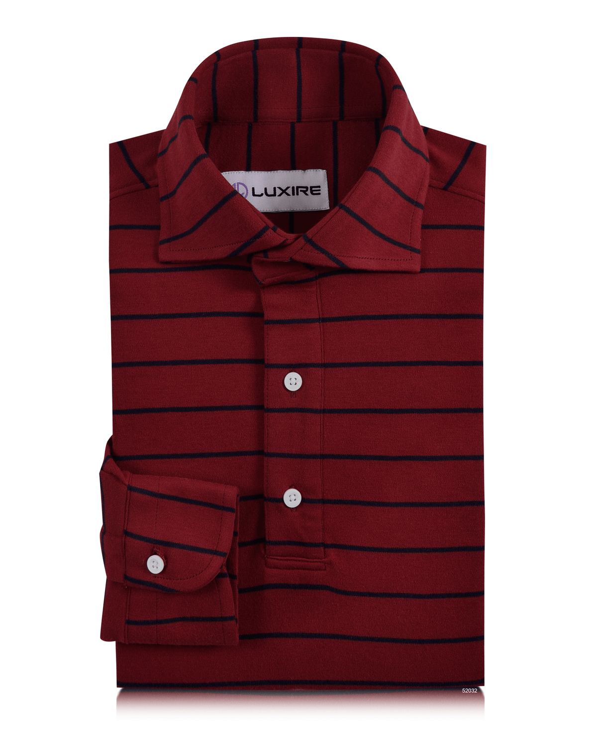 Maroon Navy Candy Wide Stripes T-shirt - 1