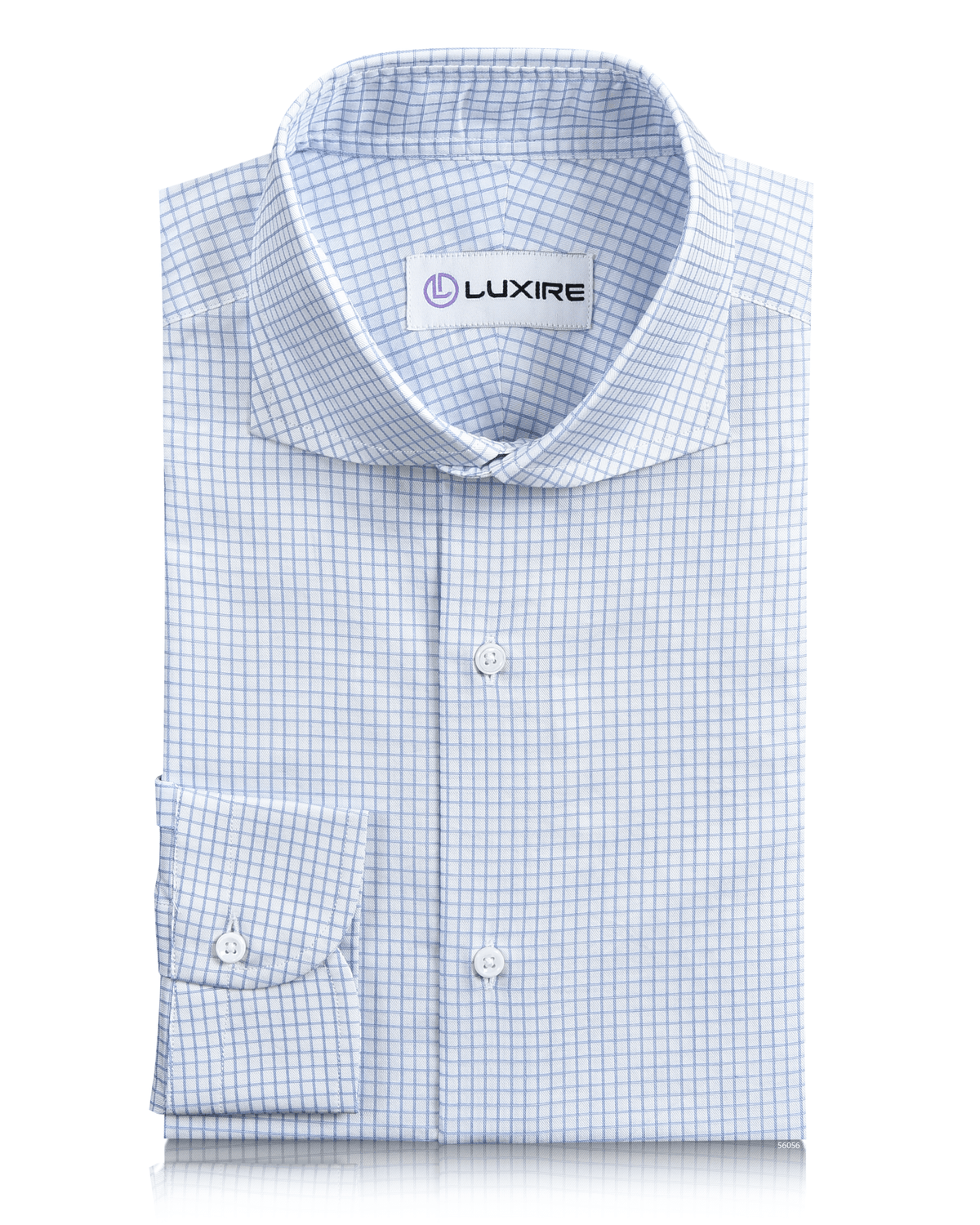 Monti Blue Dobby Graph Checks Shirt - 2