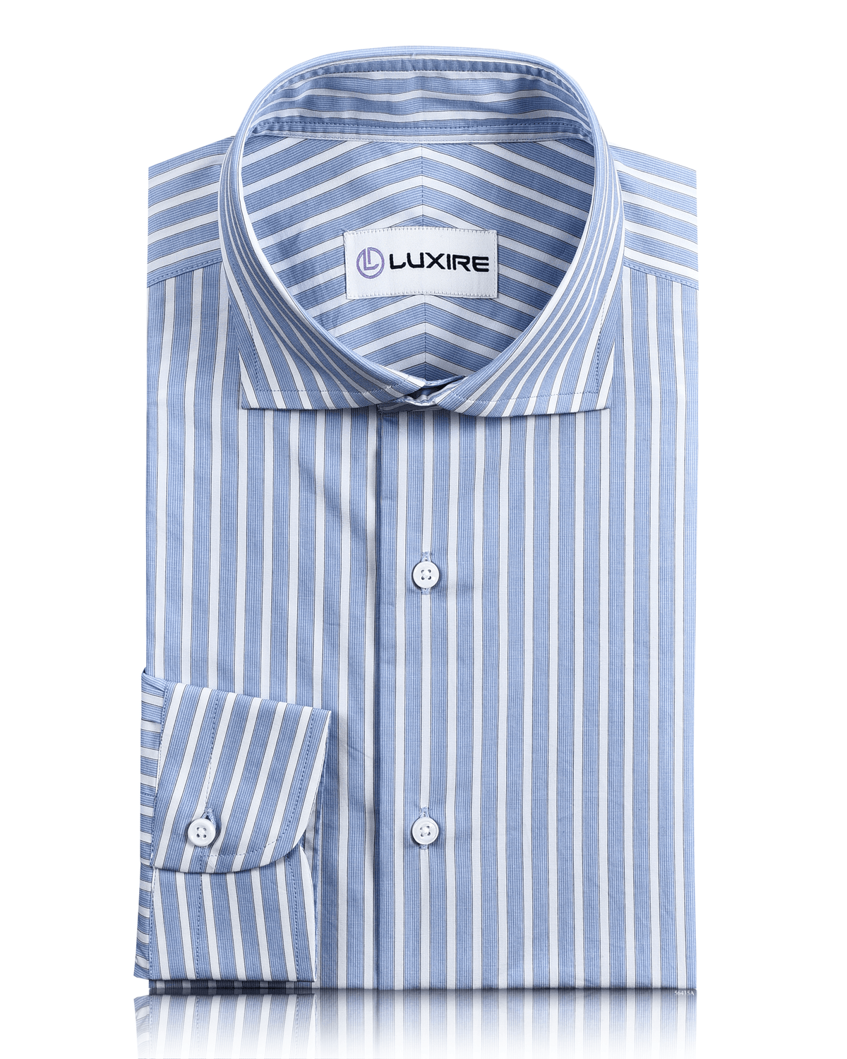 Monti Blue White Candy Stripes Shirt - 1