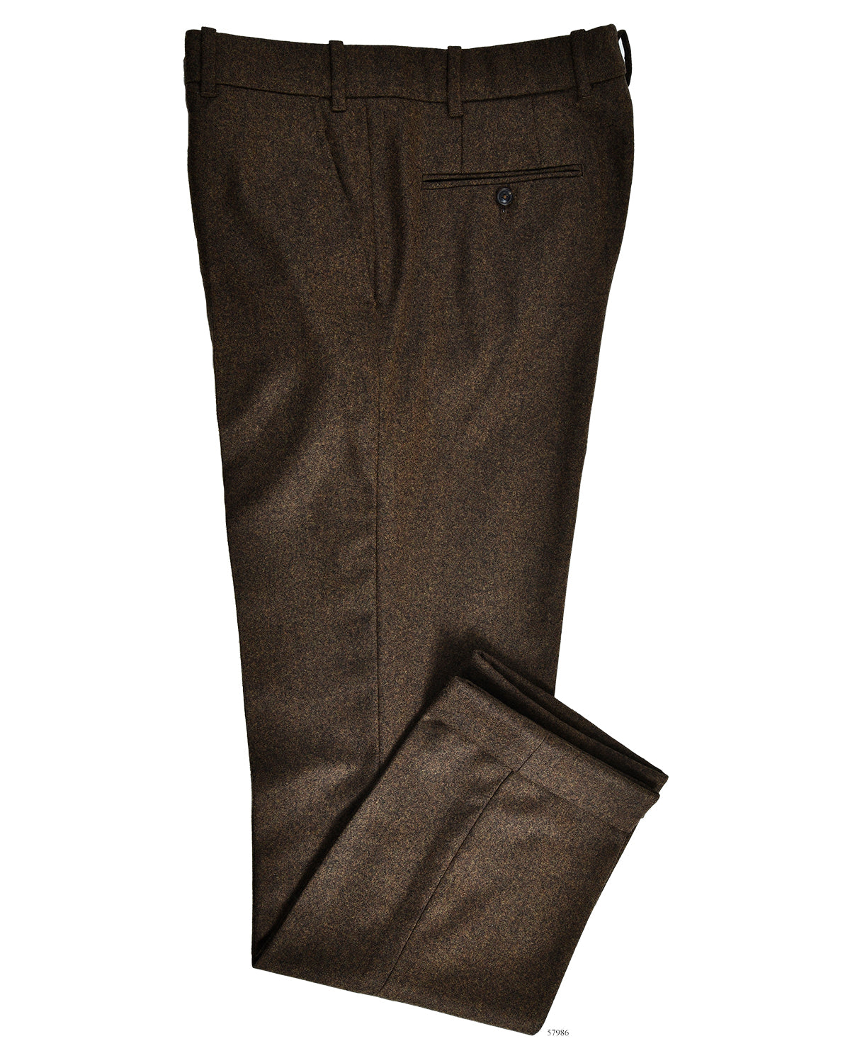 EThomas: Tobacco Brown Classic Flannel - 1