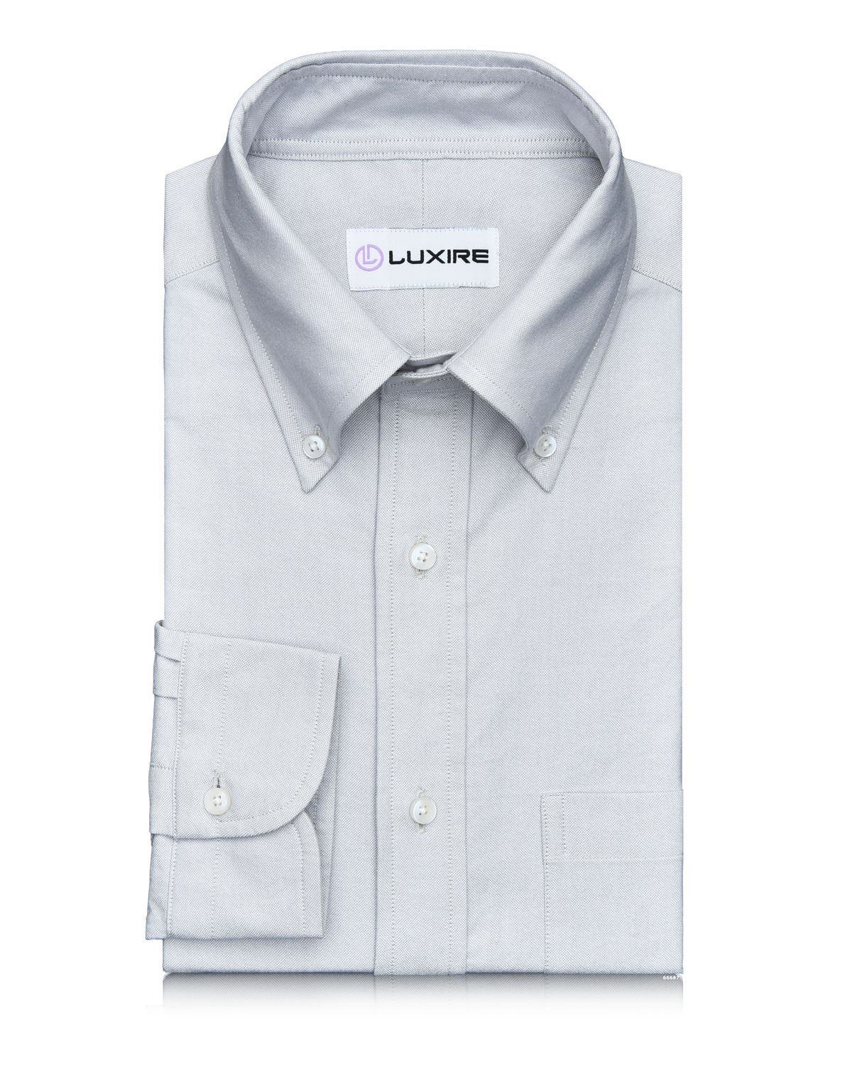 Pale Grey Oxford Shirt - 1