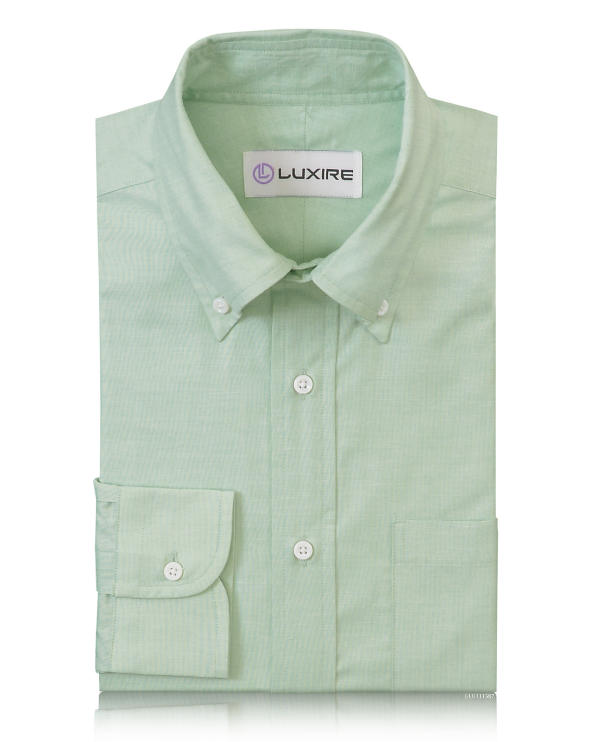 Cotton Poly: Green End On End - 1