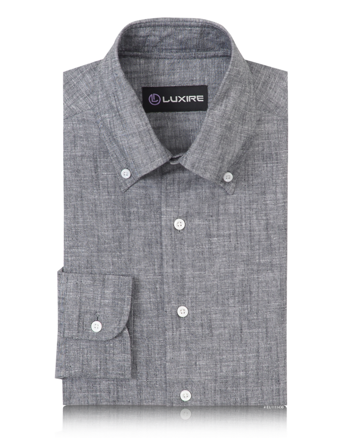 Dark Grey Chambray - 1