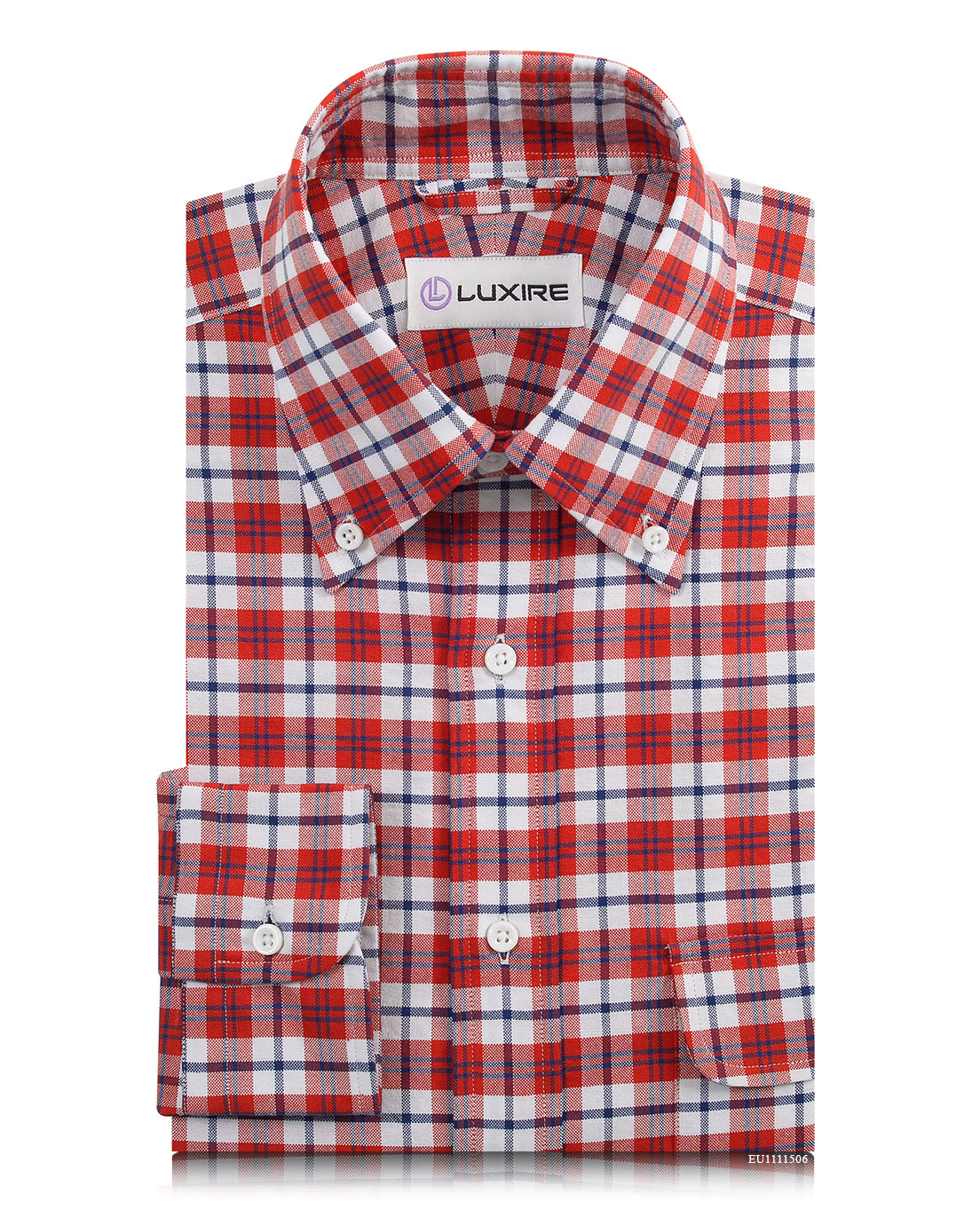 Oxford: Red Navy Madras - 1