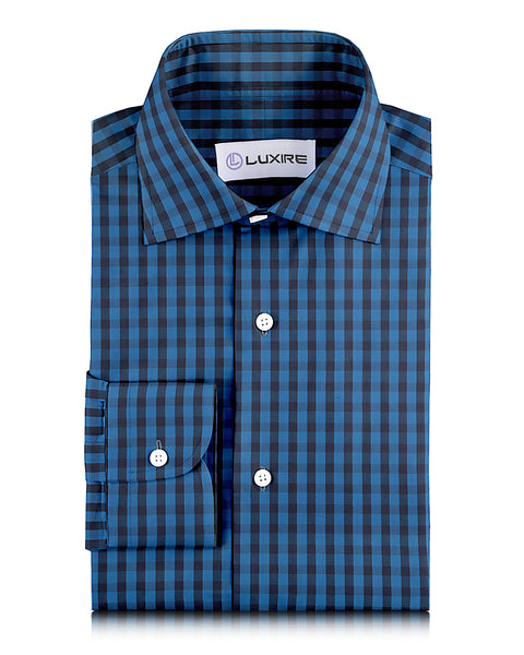 Shades of Blue Large Gingham
