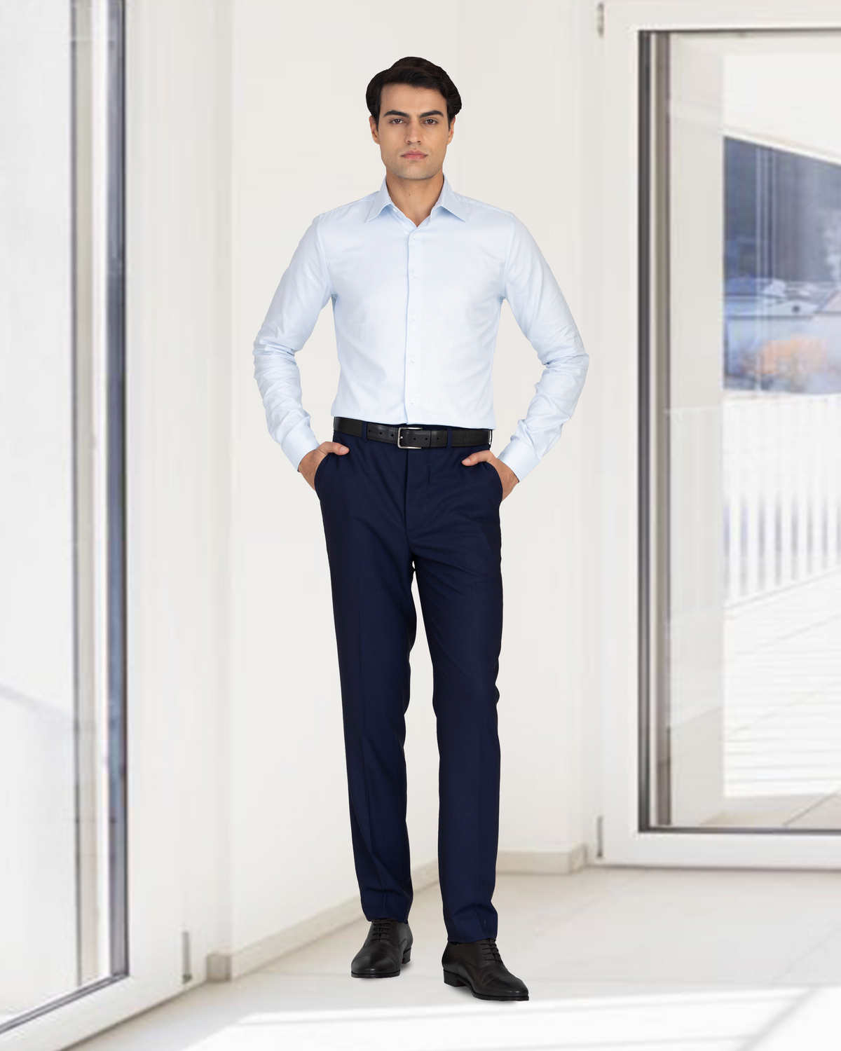 VBC - 4 Ply Tropical Wool: Navy Pant - 2