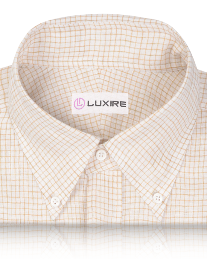 Linen:Tan Cream Rectangle Graph Checks - 2