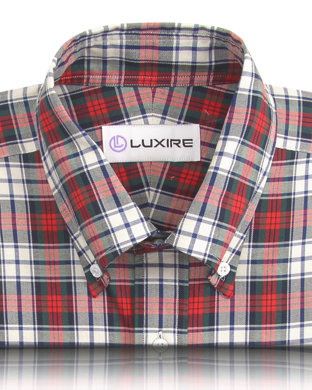Red Blue Tartan Twill - 2