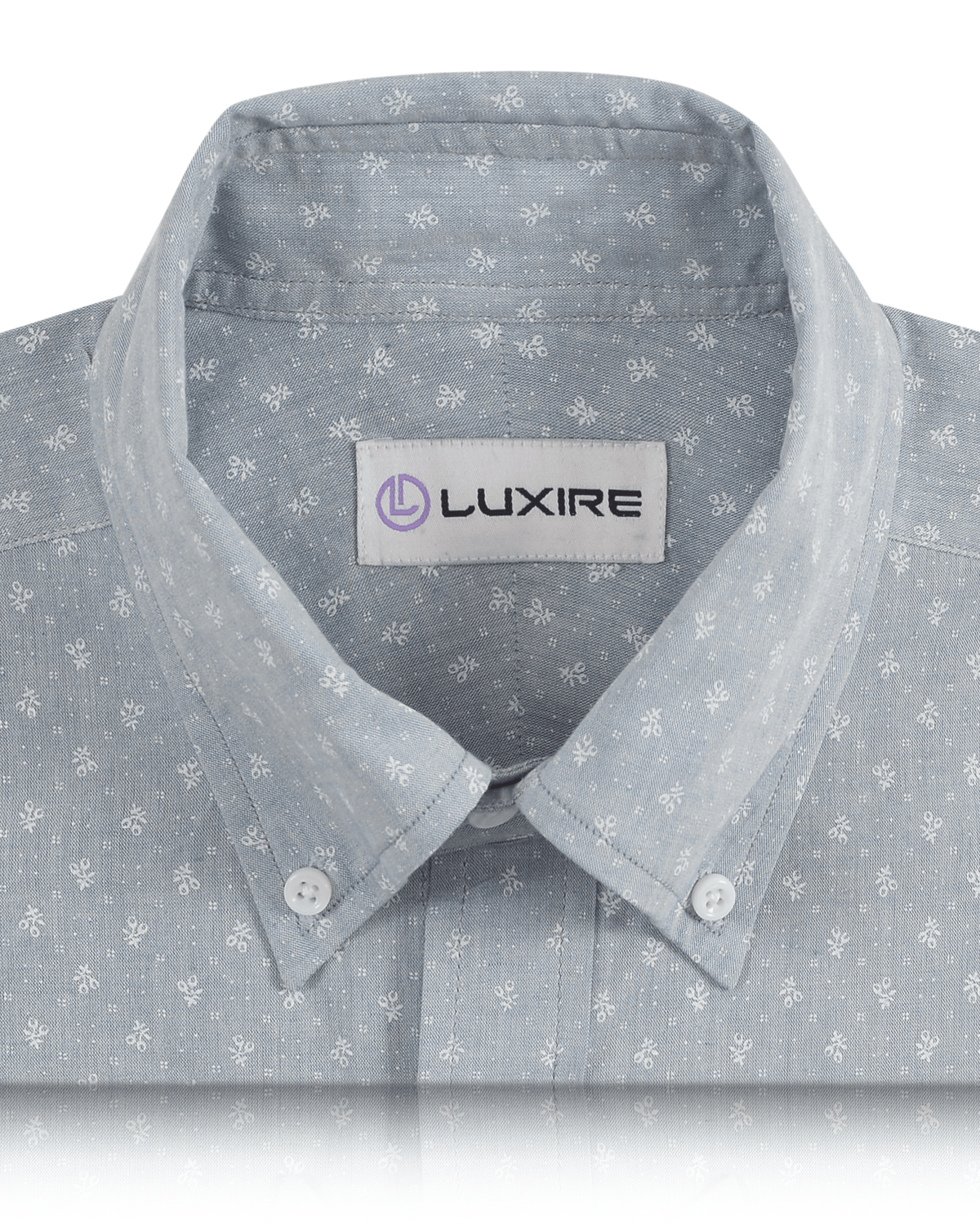 Pale Indigo Printed Wabash Shirt - 2