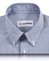 Navy Blue University Stripe Oxford Shirt