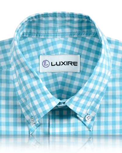 Ocean Blue Gingham Shirt