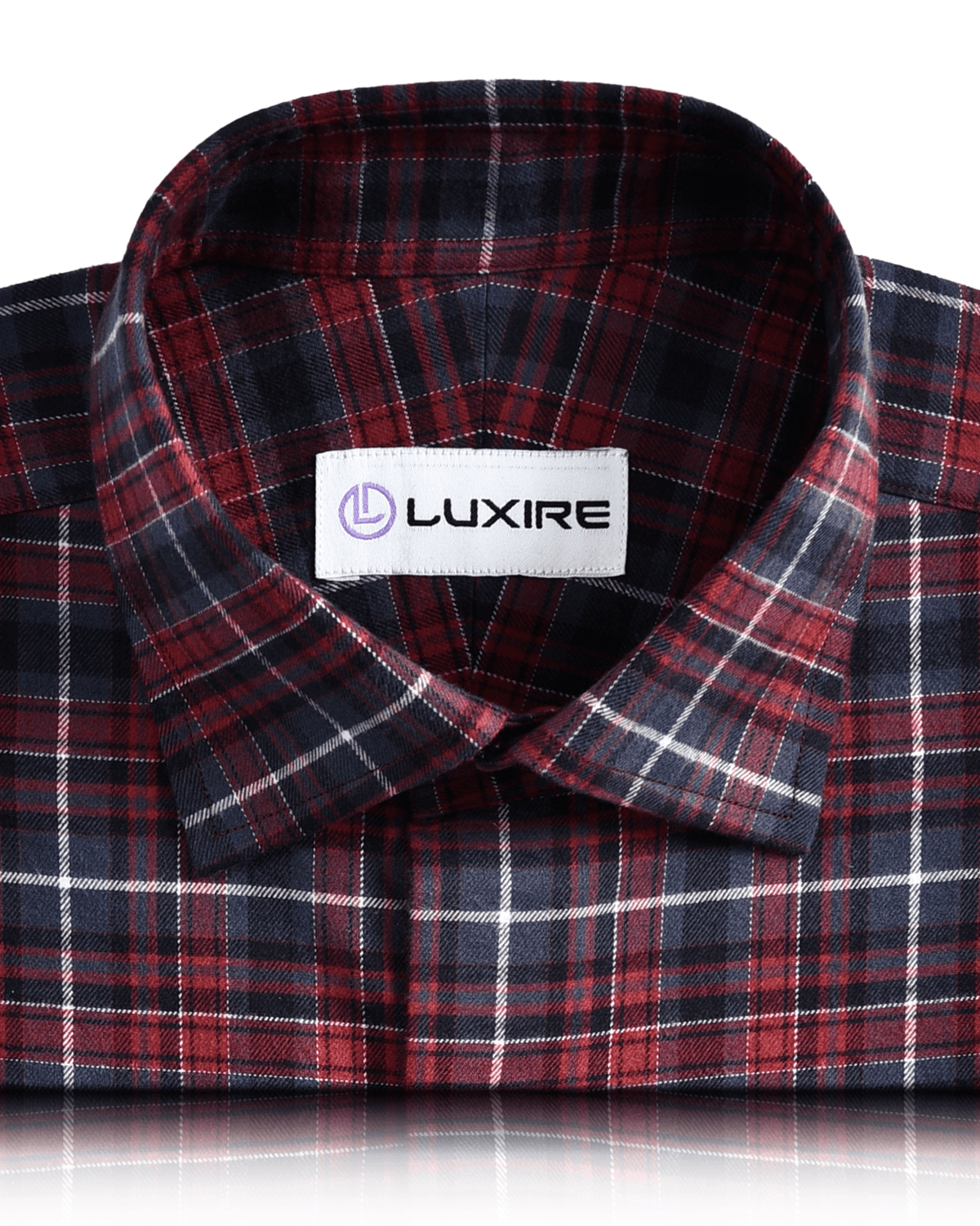 Maroon Grey Tattersall Flannel - 2