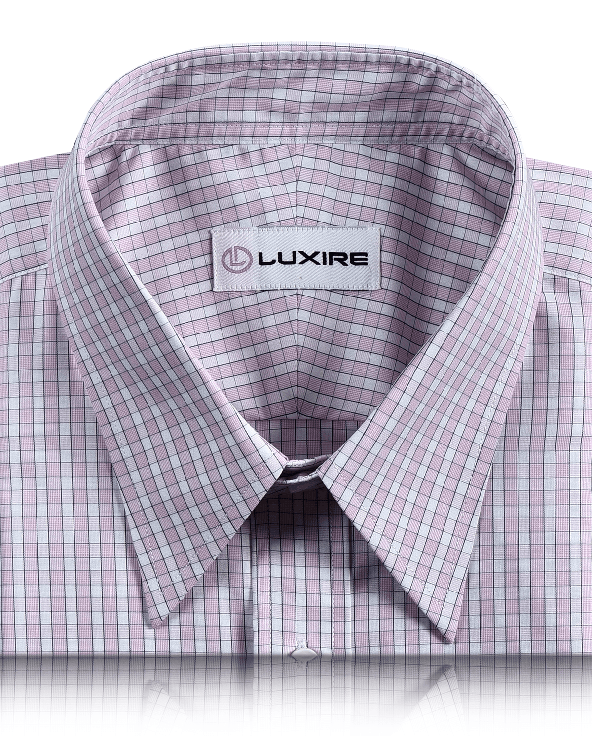 Pale Pink White Checks Shirt - 2