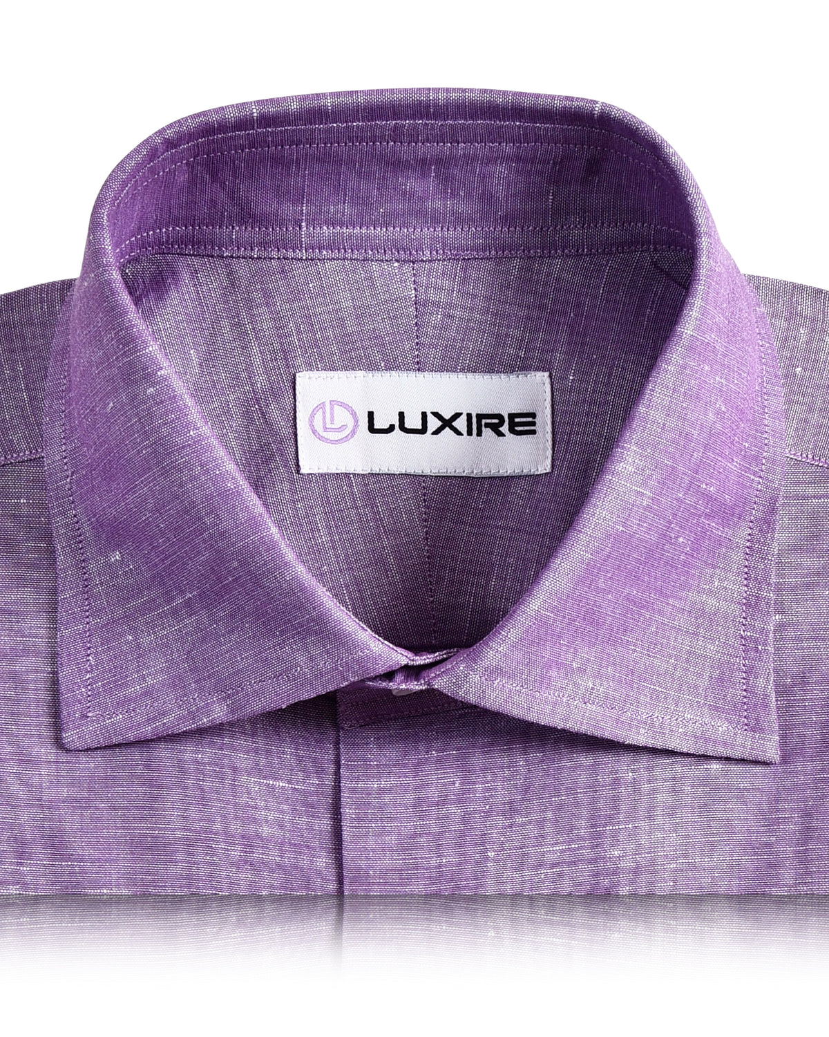 Cotton Linen: Plain Purple Chambray - 2