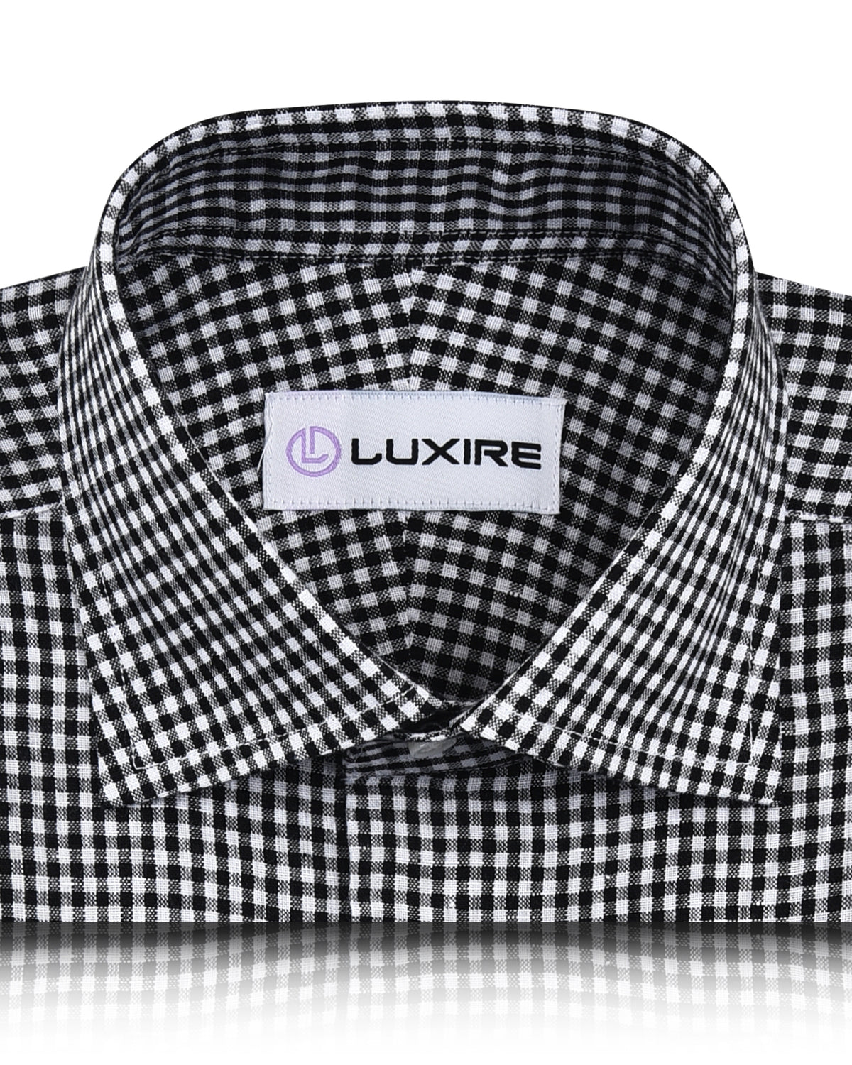 Black White Gingham Linen - 2