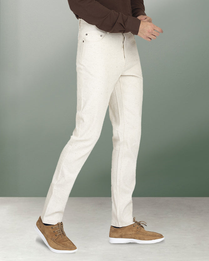Stretchable Melange Denim Jeans - 1