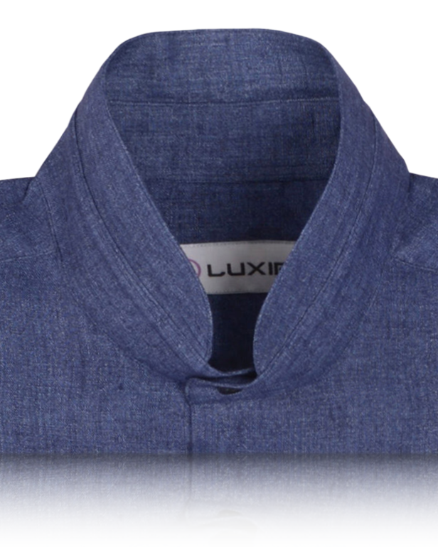 Denim Indigo plain Linen - 2