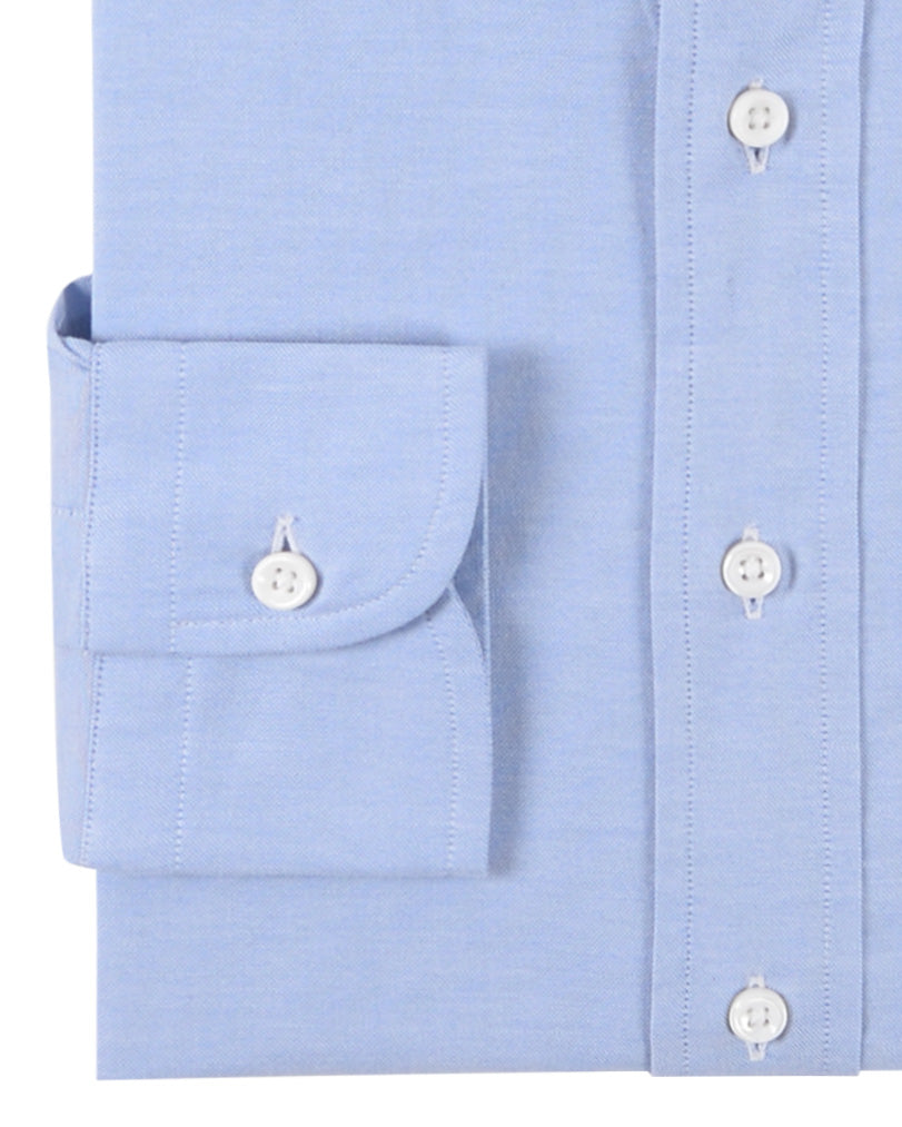 Classic Pinpoint Blue Oxford - 3