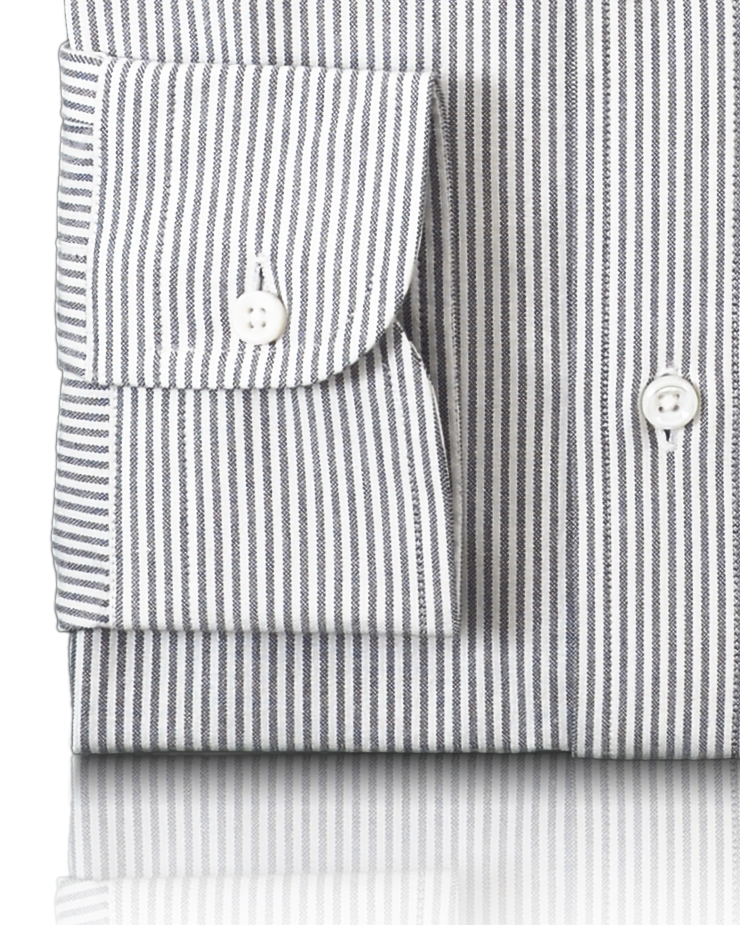 Black Dress Stripes Oxford - 3