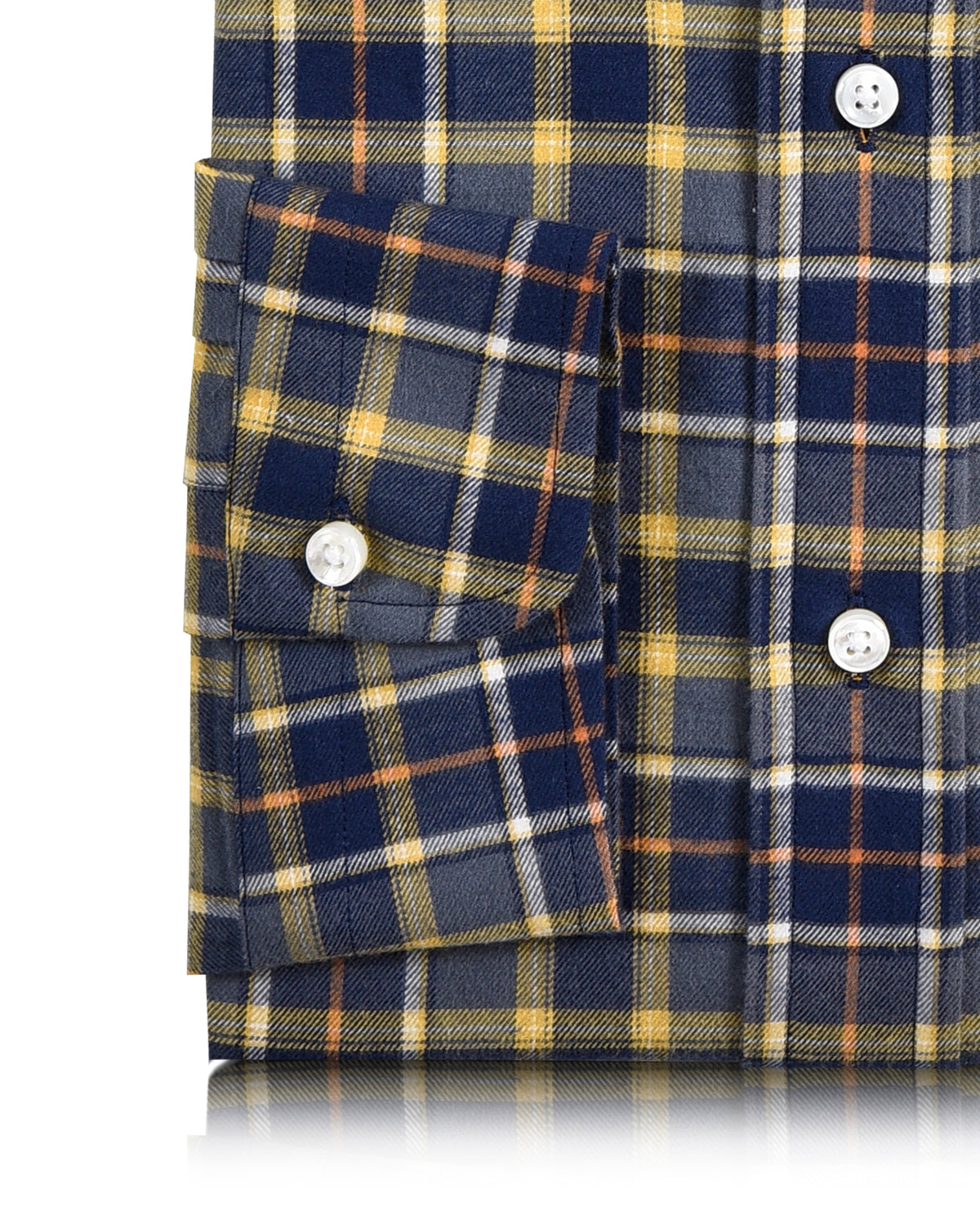 Grey Yellow Tartan Twill - 3