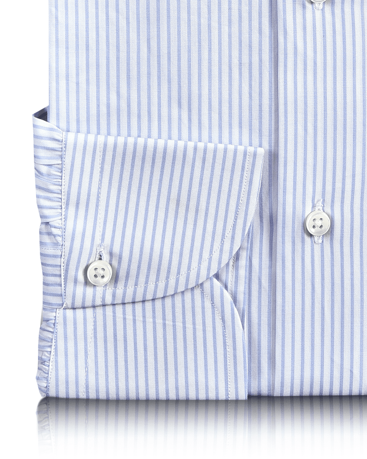 Pale Blue Dress Stripes Shirt - 3