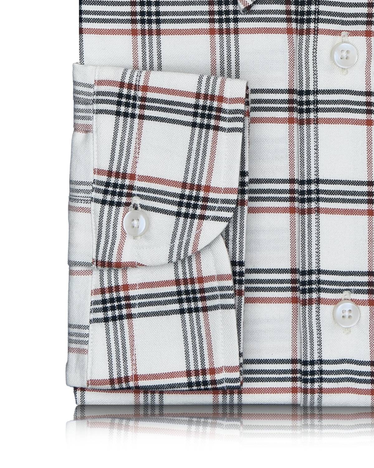 Red Navy Tattersall Checks Shirt - 3