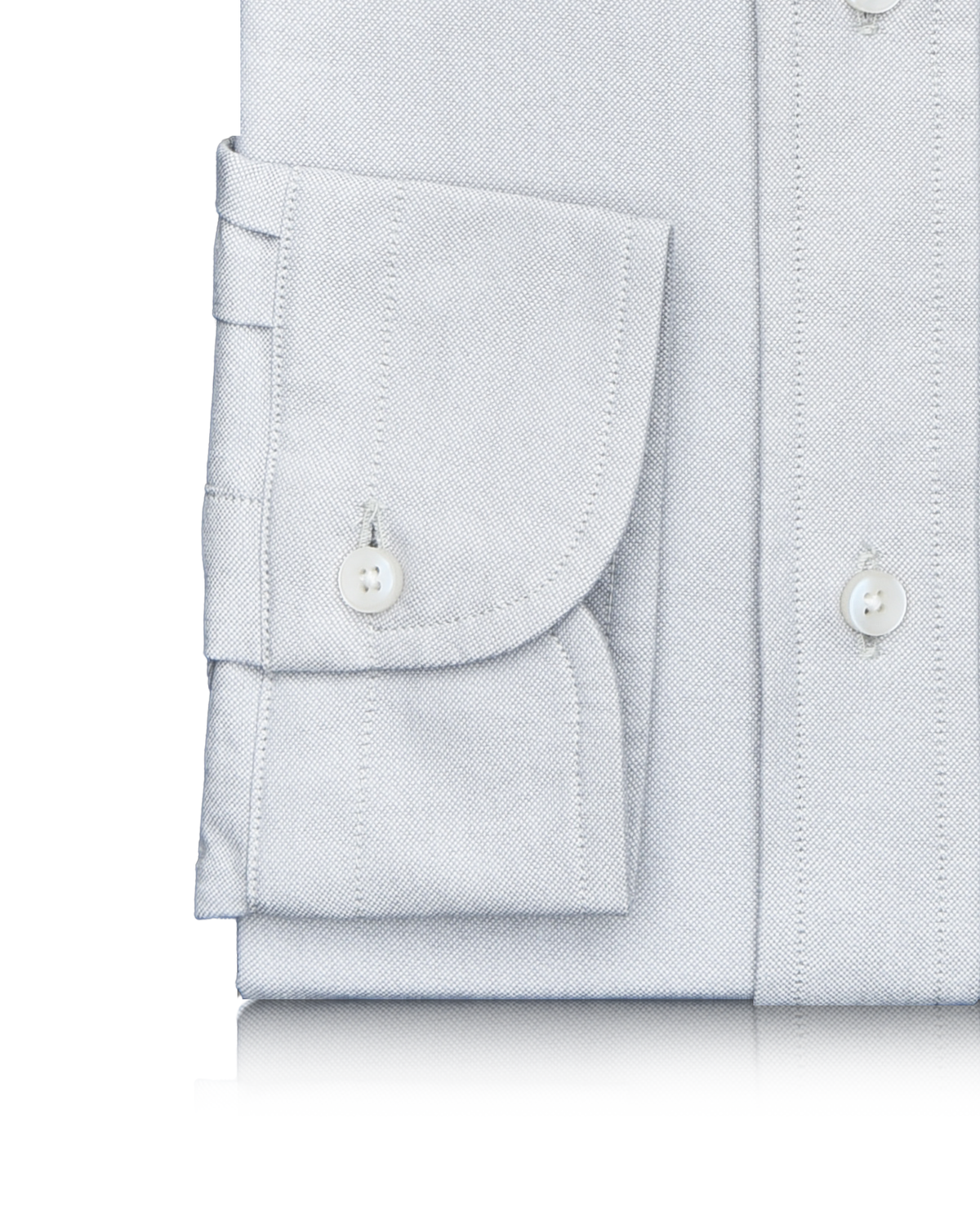 Pale Grey Oxford Shirt - 3