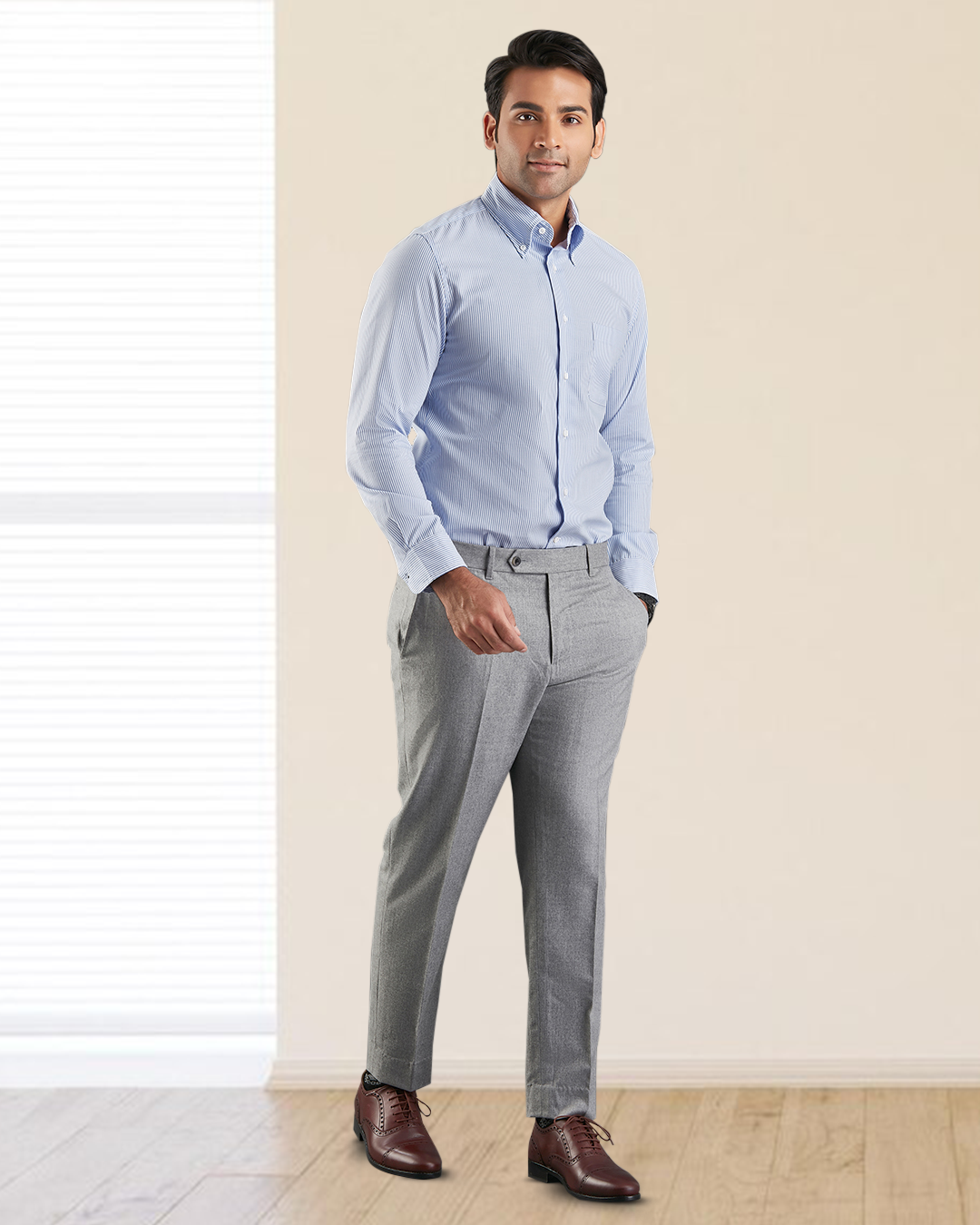Light Blue Stripes Shirt - 2