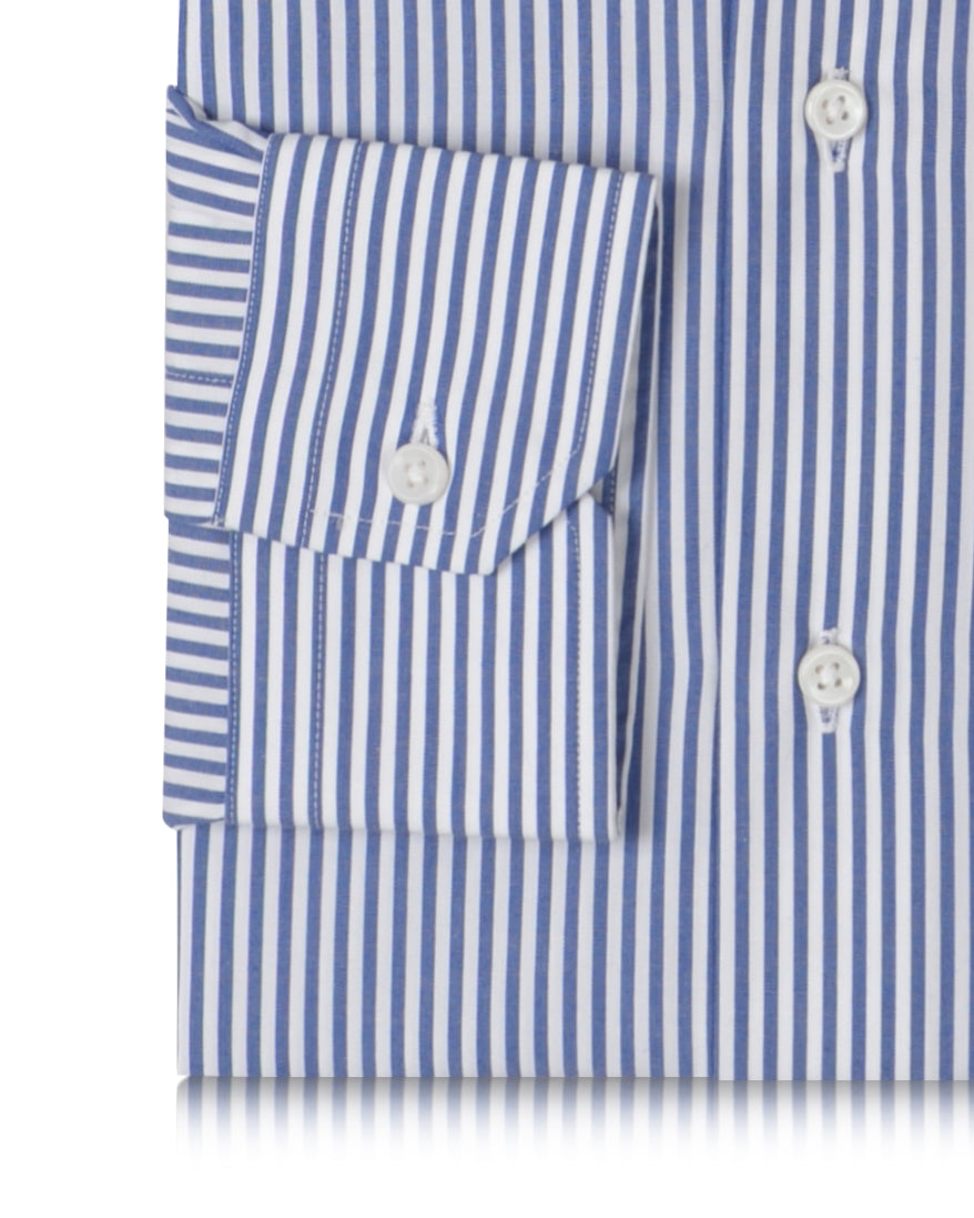 Blue on White Pencil Stripes - 3