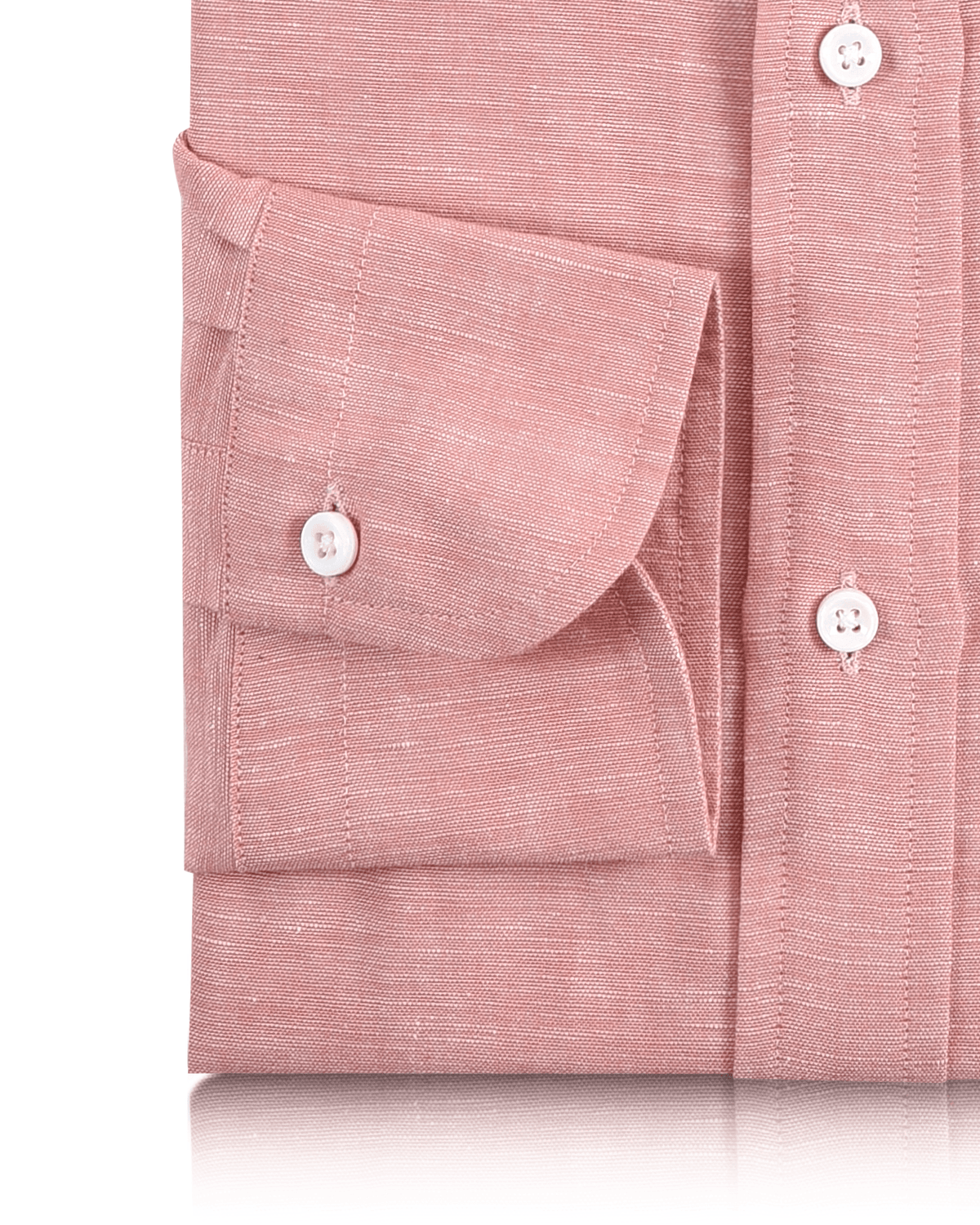 Cotton Linen: Plain Red Chambray - 3