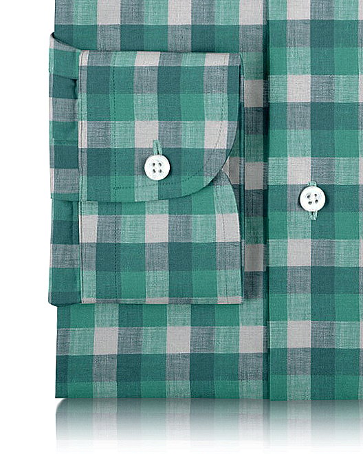 Linen: Shades of Green Tattersall - 3