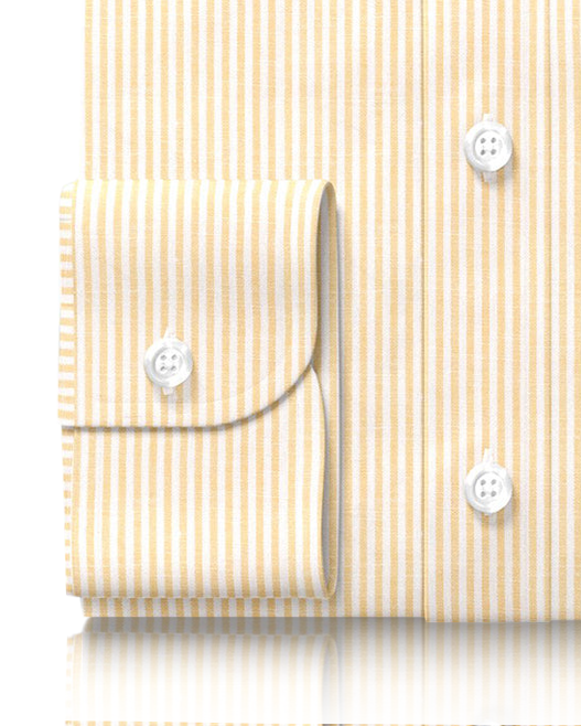 Linen: Yellow Candy Stripes - 3