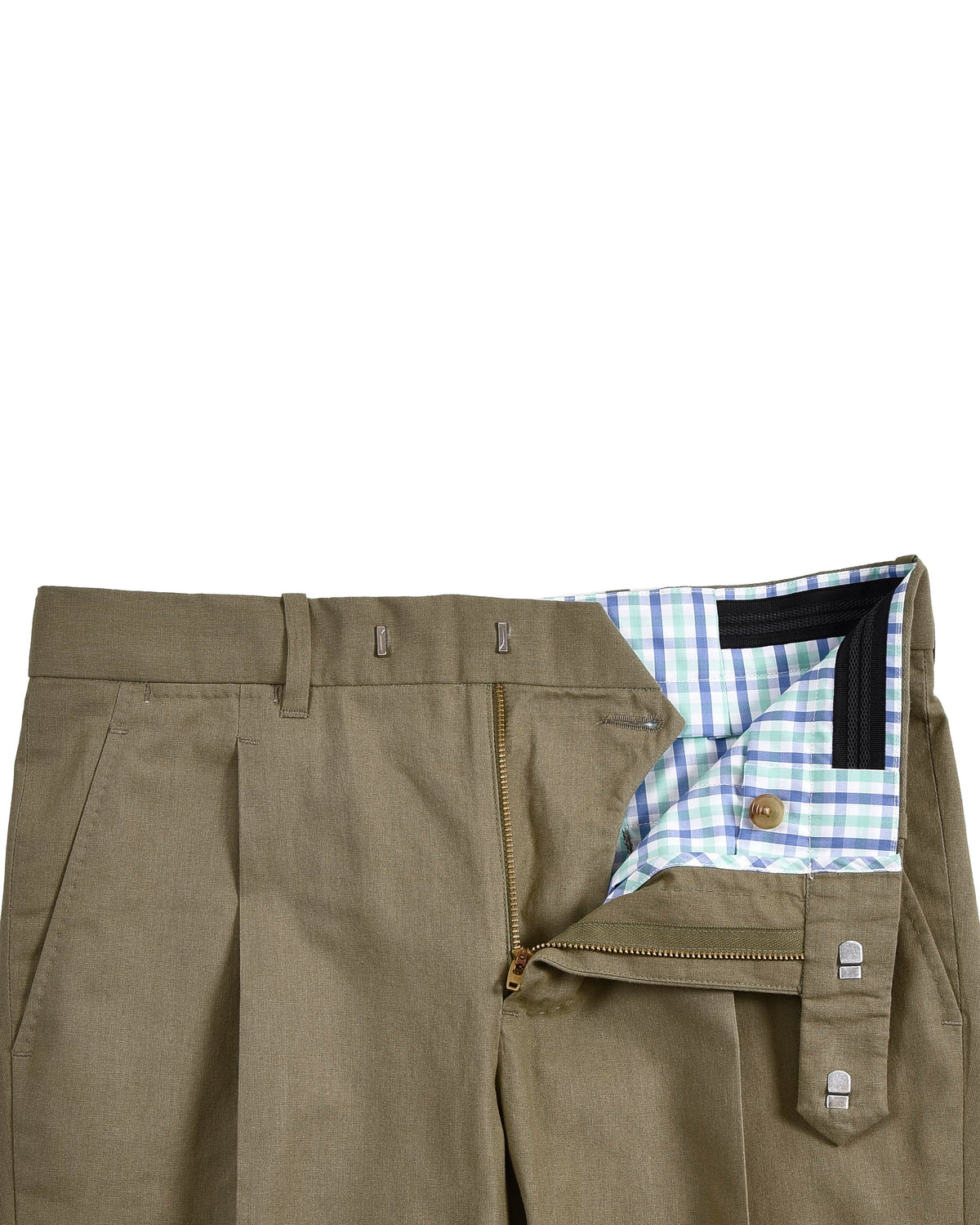 Pale Olive Fresco Cotton Pant - 4