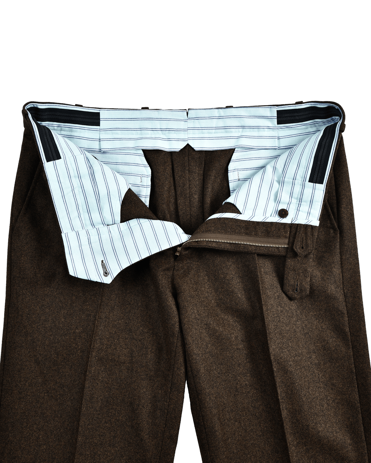 EThomas: Tobacco Brown Classic Flannel - 5
