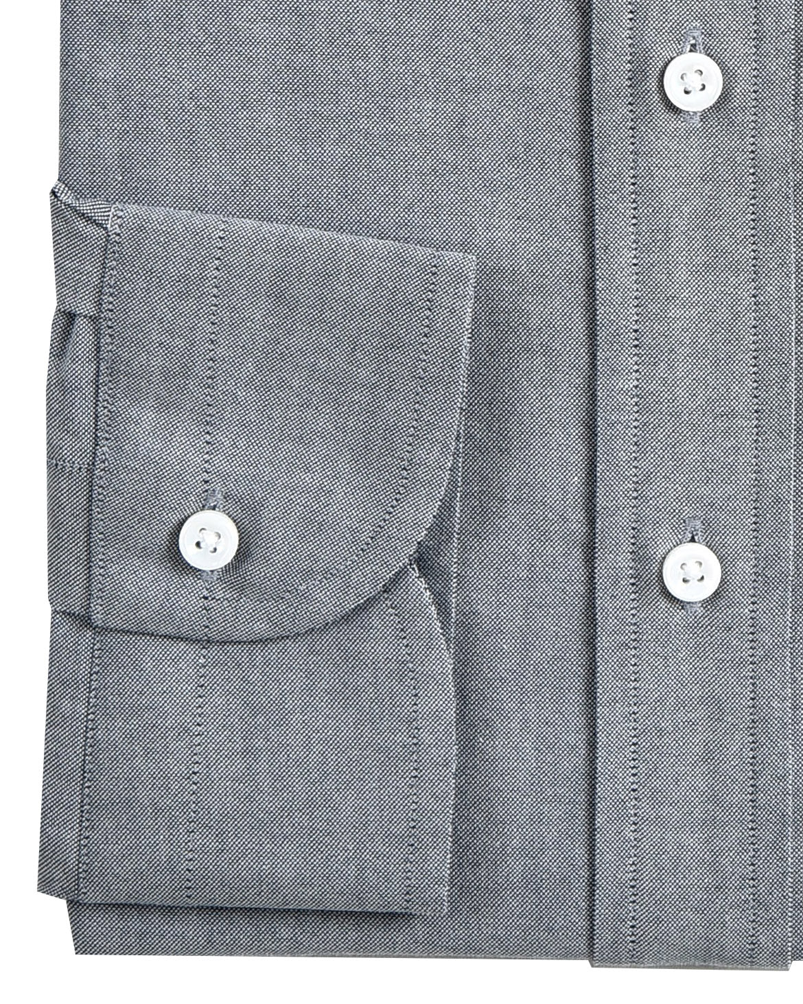 Navy Pinpoint Oxford Dress Shirt - 3