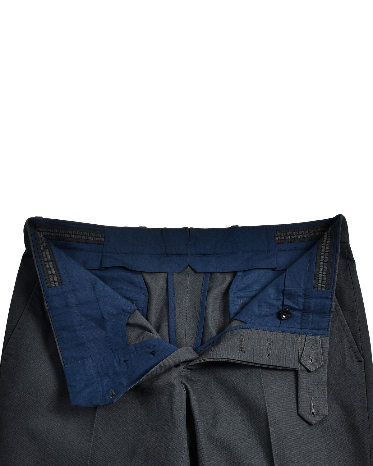 Charcoal Grey Canvas Trouser - 5