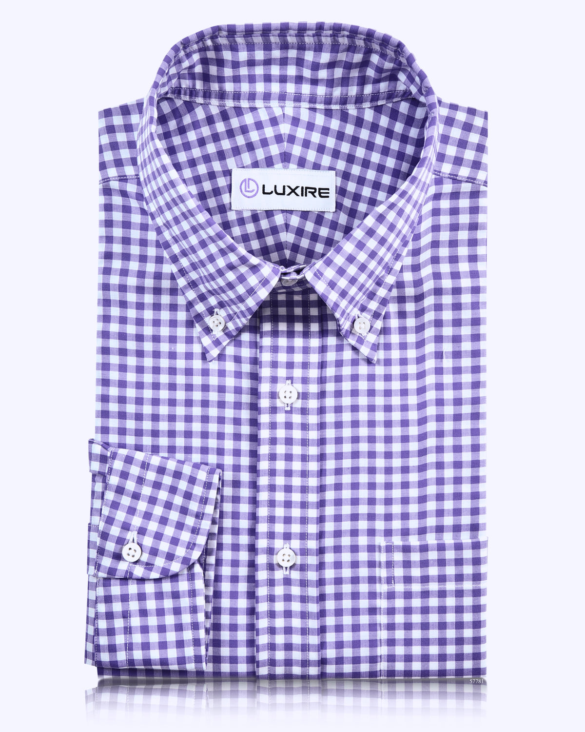 Purple Gingham Shirt - 2