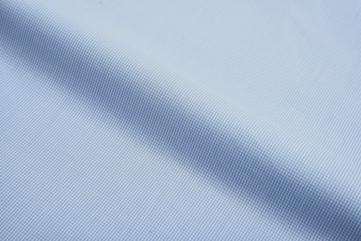 Light Blue Houndstooth Shirt - 4