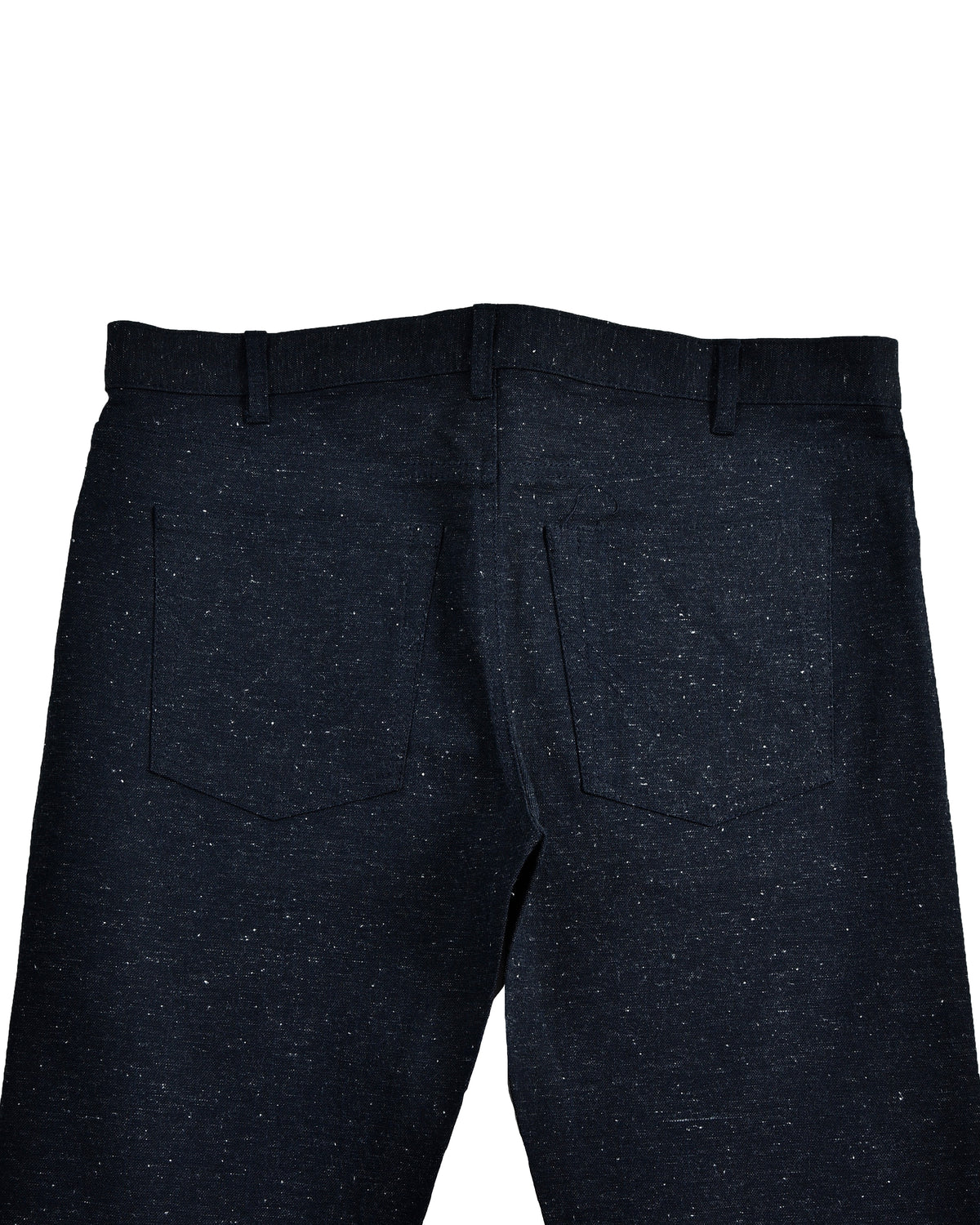 Denim: Navy Stretch Slub Jeans - 6