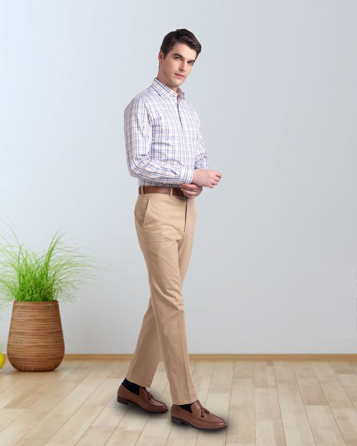 Genoa Beige Dress Pant - 5
