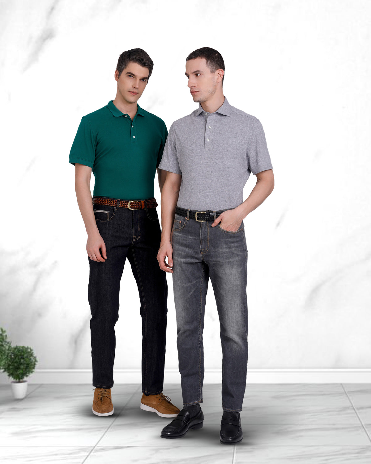 Grey Soft Polo - 7