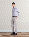 Grey University Stripes Oxford Shirt