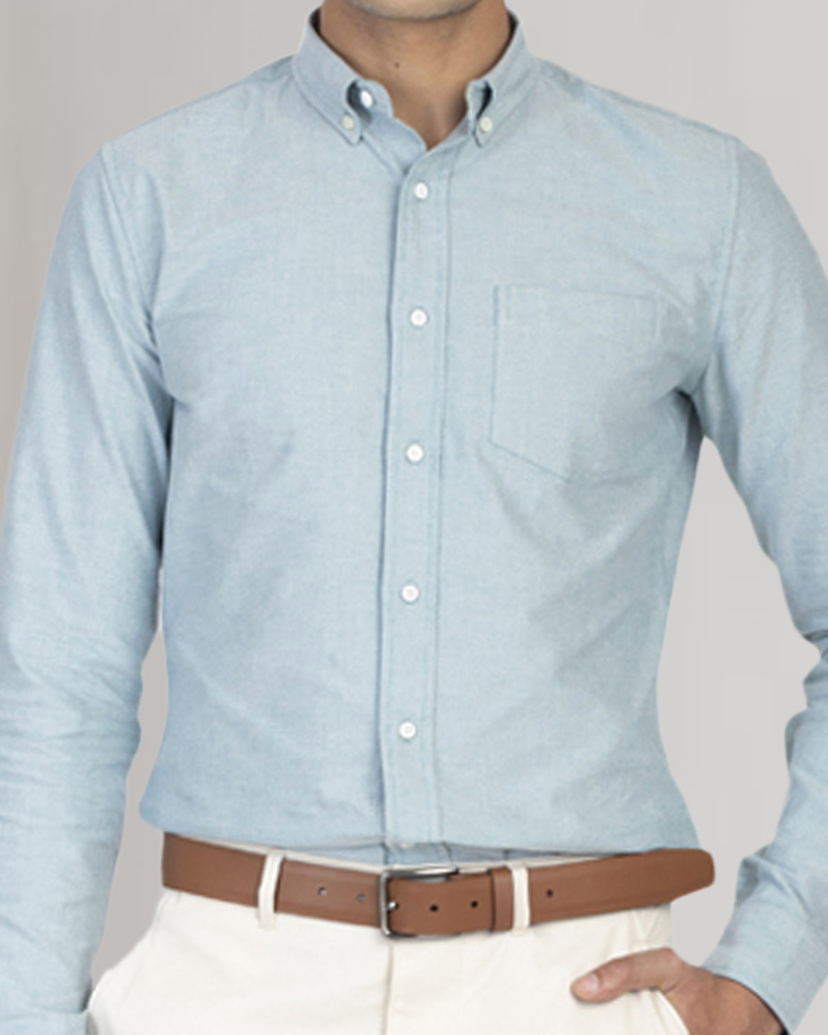 Mint Green Oxford Shirt - 1